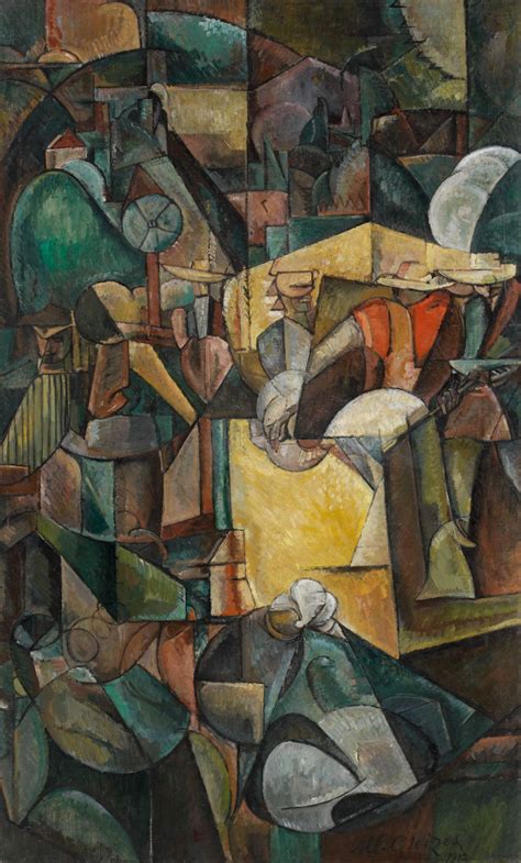 Albert GLEIZES Paris 1881 Avignon 1953 MOISSONEURS OU DEPIQUAGE