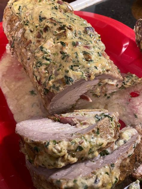 Traeger Smoked Stuffed Pork Tenderloin