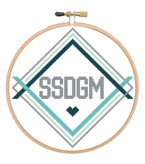 Ssdgm Cross Stitch Pattern Etsy