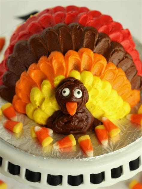 Fun And Easy Turkey Cake Great For Thanksgiving Full Tutorial On My Webpage Turkey Cake