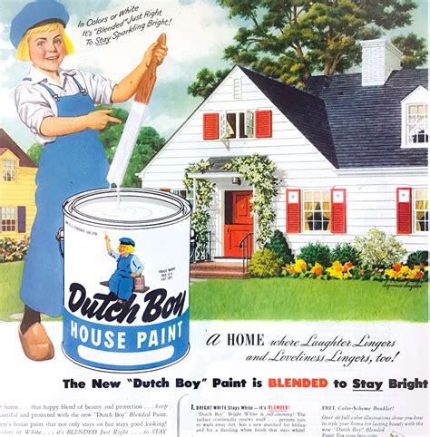 Dutch Boy Paint Vintage Advertisement Etsy