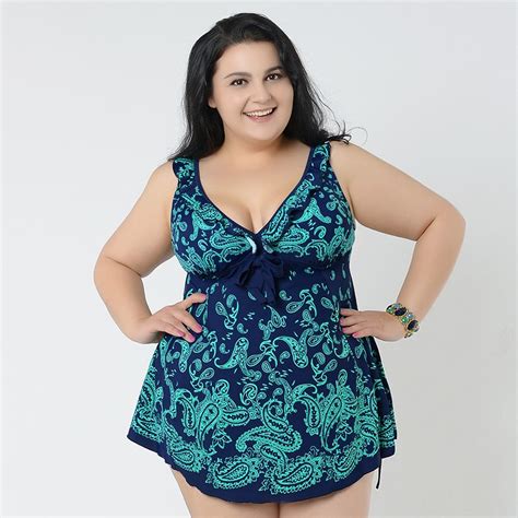 New Super Plus Size Swimskirt Swimsuit Two Piece With Swim Pants