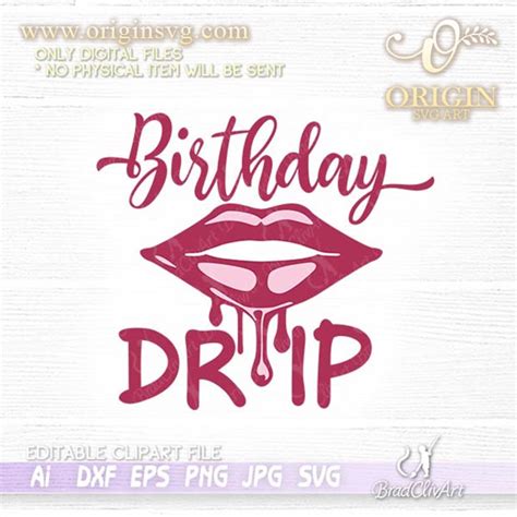 Download Birthday Drip Squad SVG and vector cut files bundle - Origin SVG Art