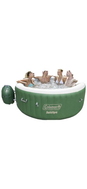 Brand New Coleman Saluspa Inflatable Hot Tub Spa Green And White Free