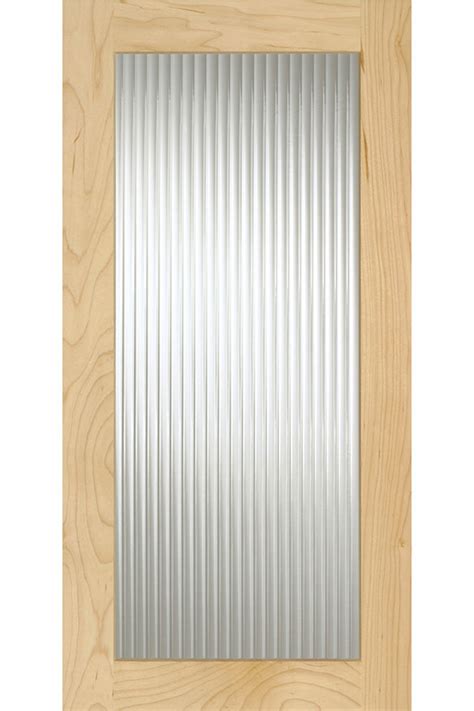 Many prefer their cabinet doors flat or pencil polished or beveled when mixing with glass. 1/8" Reeded Glass Cabinet Inserts - Omega
