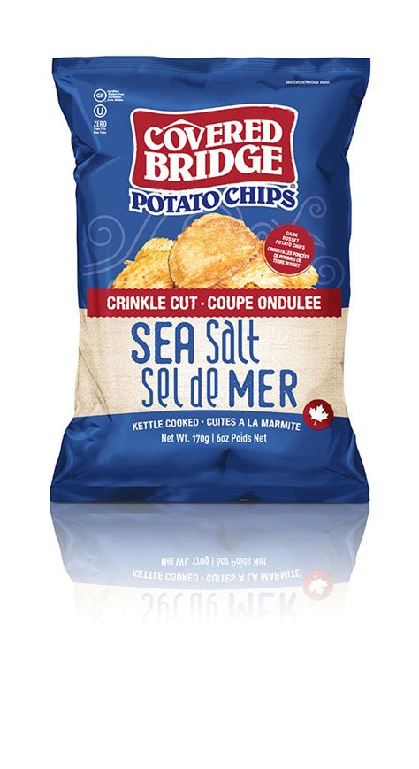 Sea Salt Crinkle Cut Covered Bridge Chips