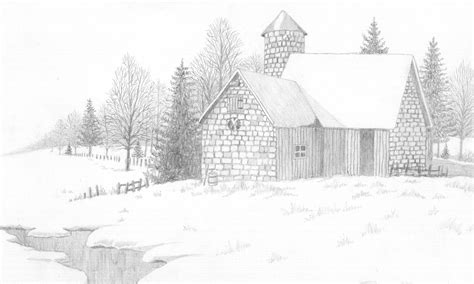 Christmas Scene Drawing At Explore Collection Of
