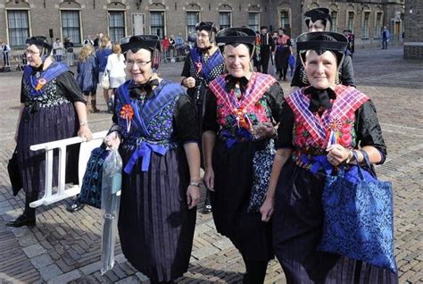 tradition clothing from the village staphorst the only ones that wear lots of black in their