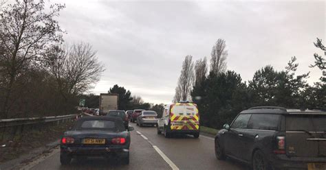 The accident happened at 1430 bst and closed both carriageways of the a12. Live A12 traffic: A 'serious crash' has blocked the road ...