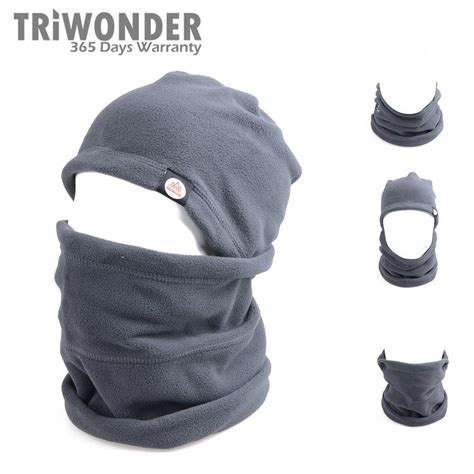Triwonder Balaclava Hood Hat Thermal Fleece Face Mask Neck Warmer Full