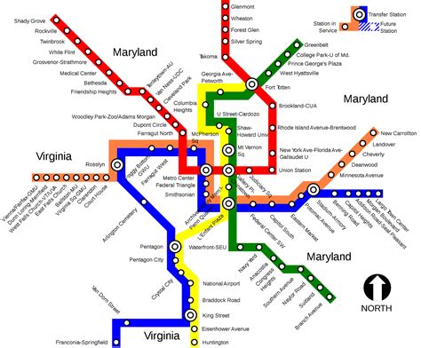 Mapa Metro Washington Pdf