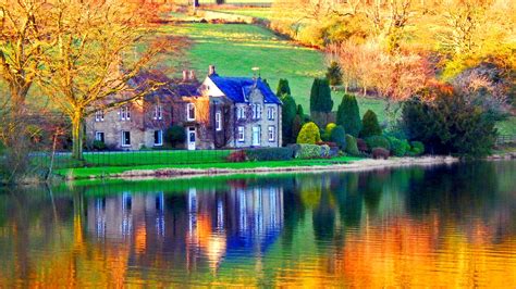 House On Autumn Lake