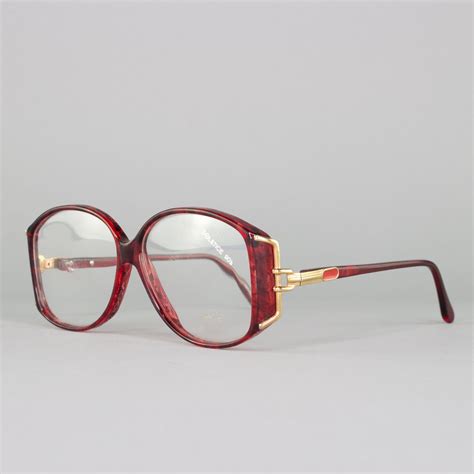 Early 90s Glasses Vintage Red Eyeglasses 1990s Eyeglass Frame Deadstock Eyewear Linda