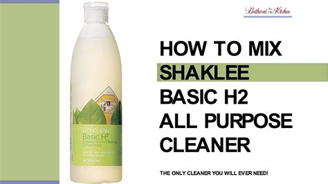 Simple how to guide to explain all the different uses that you can make with shaklee basic h2. How To Mix Shaklee Basic H2 All Purpose Cleaner - YouTube