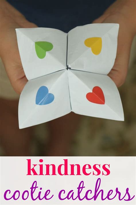 How To Make Kindess Cootie Catchers Crafts Kindness Activities