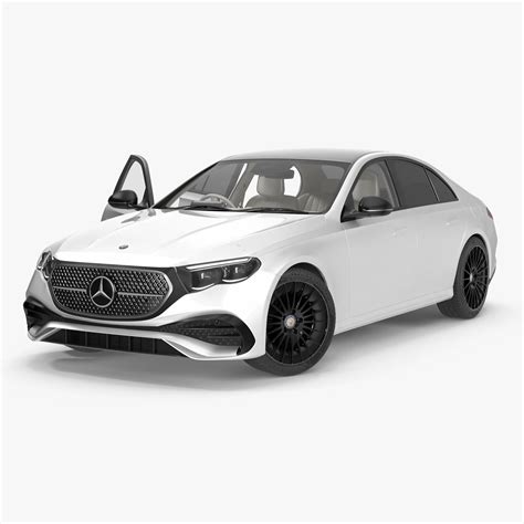 New E Class Mercedes 2023 White Rigged For Maya 3d Model 149 Ma