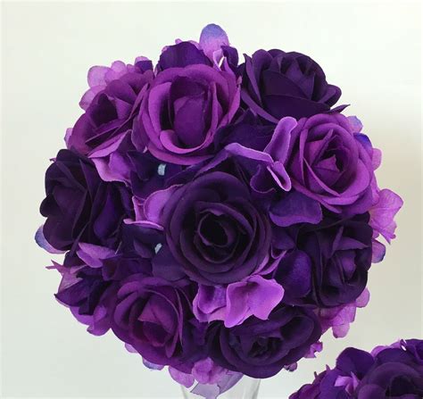 artificial silk flower d purple rose flowers wedding bridal bouquet artificial silk flowers