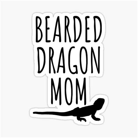 Bearded Dragon Mom Sticker By Luna May Redbubble