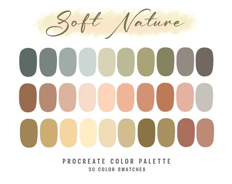 Procreate Color Palette Procreate Swatches Pastel Palette Ipad Etsy