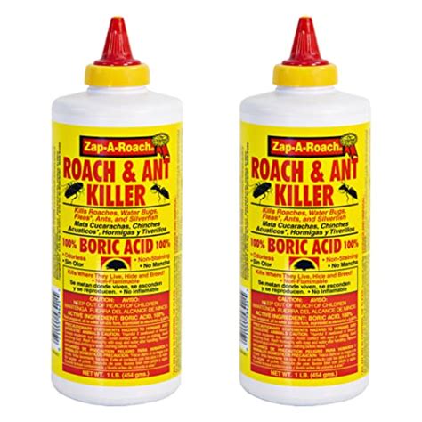 Zap A Roach 2 Pk Boric Acid Roach And Ant Killer Net Wt 1 Lb 454 Gms