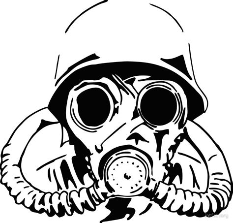 Gas Mask Coloring Page Coloring Pages