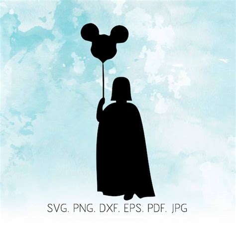 Darth Vader SVG Star Wars SVG Disney SVG Mickey Balloon | Etsy