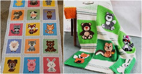 Forest Animal Baby Blanket Free Crochet Patterns Your Crochet