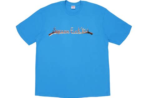 Supreme Fuck You Tee Bright Blue Fw18 Mx