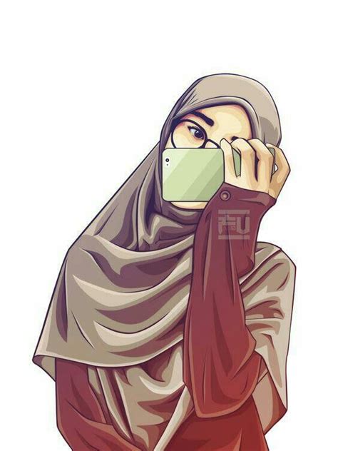 Muslimah Karikatur Hijab Drawing Hijab Cartoon Anime Muslimah