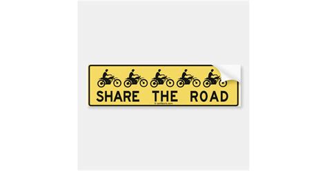 Share The Road Bumper Sticker Zazzle