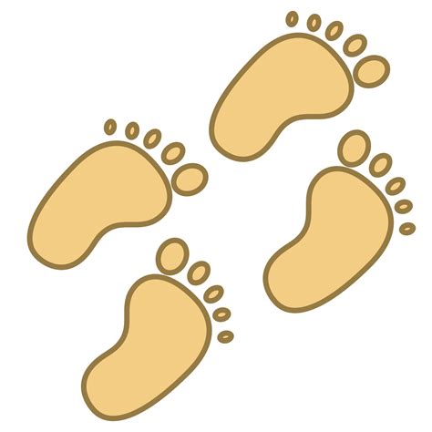 Footsteps Clipart Human Footprint Footsteps Human Footprint