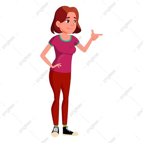 Happy Teen Girl Vector Design Images Teen Girl Poses Vector Person
