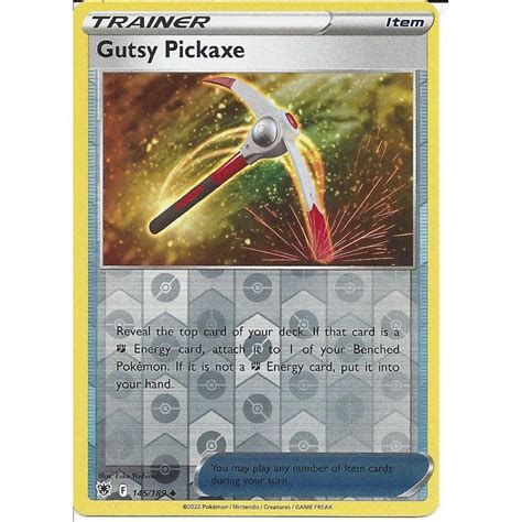 Pokemon Trading Card Game 145189 Gutsy Pickaxe Uncommon Reverse Holo