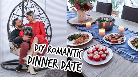 Diy Romantic Dinner Date Night At Home Recipes Youtube