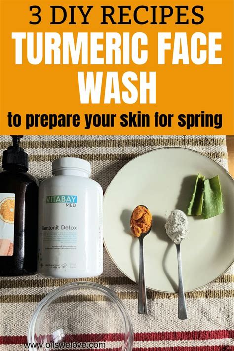 DIY Turmeric Face Wash For Glowing And Clear Skin Essential Oils Face
