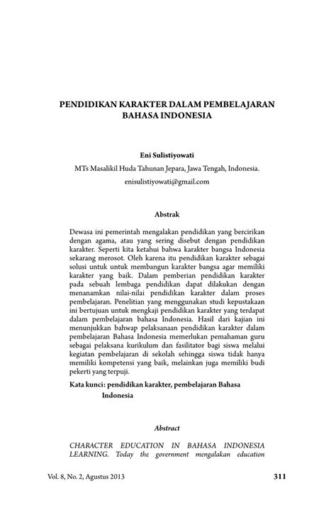Contoh Skripsi Bahasa Indonesia Pdf - Contoh Makalah Terbaru 2021