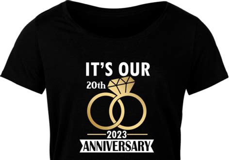 Its Our 20th 2023 Anniversary Golden Svg And Png Sublimation Free