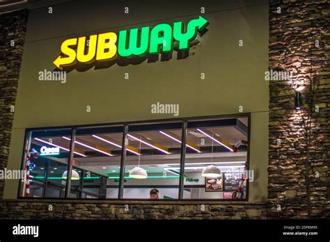 Subway Restaurant Sign Usa High Resolution Stock Photography And Images