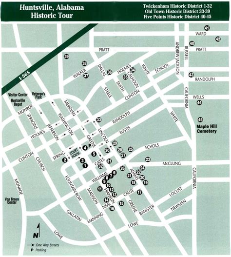 Find Historic Huntsville Tour Map Hhc