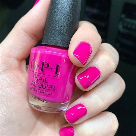 Neon Pink Nail Polish Opi