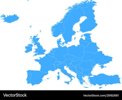 Vector Map Of Europe United States Map