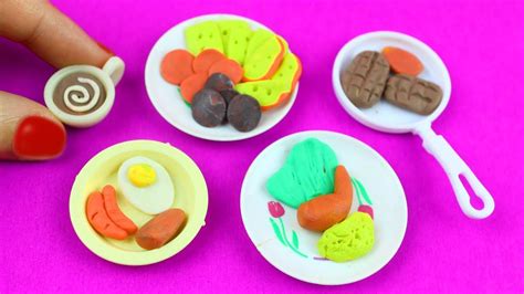 10 Diy Miniature Doll Foods Youtube