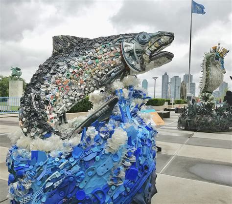 Washed Ashore Sculptures Image Gallery Art Made From Ocean Trash