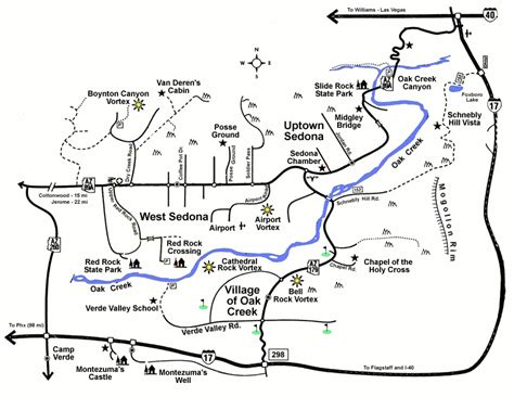 Sedona Map From