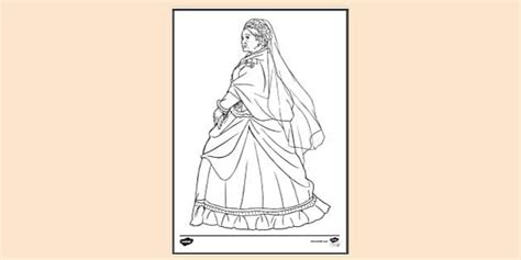 Free Queen Victoria I Colouring Sheet Colouring Twinkl