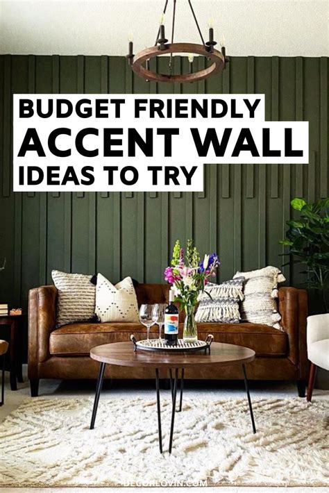 Budget Friendly Diy Accent Wall Ideas Accent Walls In Living Room