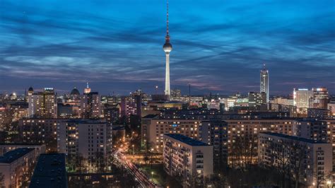 Berlin City Skyline Wallpaper Backiee