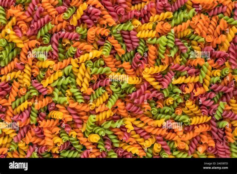 Background Of Colorful Italian Pasta Culinary Backdrop Food Texture