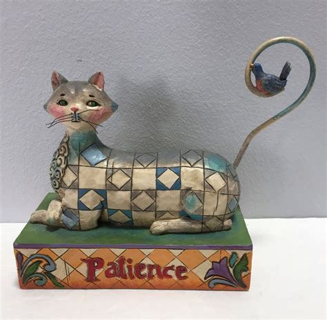 2006 Jim Shore Heartwood Creek Cat Patience V4006926 Collectible For