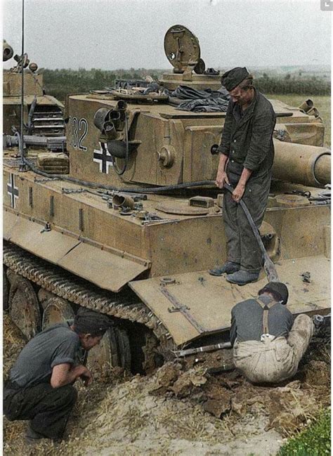 Digging Out A Stuck Panzer Tiger I Tiger Tank War Tank Tanks Military